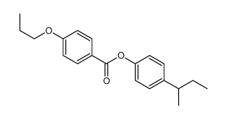 (4-butan-2-ylphenyl) 4-propoxybenzoate Structure