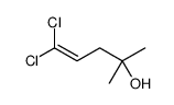 5,5-dichloro-2-methylpent-4-en-2-ol结构式