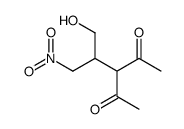 3-(1-hydroxy-3-nitropropan-2-yl)pentane-2,4-dione结构式