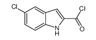 5-氯吲哚-2-羧酸氯结构式