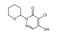 4-chloro-5-hydroxy-2-(oxan-2-yl)pyridazin-3-one Structure