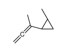 (1R,2R)-1-buta-2,3-dien-2-yl-2-methylcyclopropane结构式