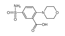 5-(氨基磺酰基)-2-吗啉-4-苯甲酸结构式
