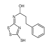 5-[(1-hydroxy-3-phenylpropyl)amino]-1,2,4-dithiazole-3-thione结构式