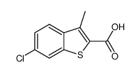 6-chloro-3-methylbenzo[b]thiophene-2-carboxylic acid Structure