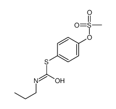 [4-(propylcarbamoylsulfanyl)phenyl] methanesulfonate Structure