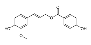 trans-coniferyl alcohol p-hydroxybenzoate结构式