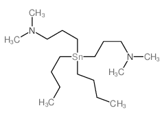1-Propanamine,3,3'-(dibutylstannylene)bis[N,N-dimethyl-结构式