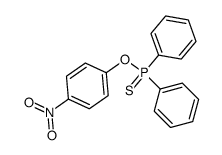 O-p-nitrophenyl diphenylphospinothioate结构式