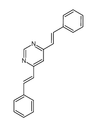 (E,E)-4,6-bis-styrylpyrimidine Structure