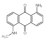 1-amino-5-methylamino-anthracene-9,10-dione结构式