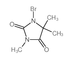 1-bromo-3,5,5-trimethyl-imidazolidine-2,4-dione结构式