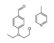 4-[2-chloroethyl(ethyl)amino]benzaldehyde,4-methylpyridine Structure
