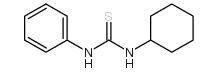 1-环己基-3-苯基-2-硫脲结构式