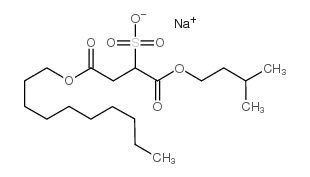 磺基丁二酸葵基-异戊基酯钠结构式