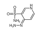 4-肼基吡啶-3-磺酰胺结构式