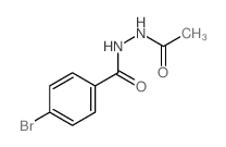 1-Acetyl-2-(p-bromobenzoyl)hydrazine Structure