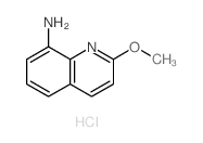 2-甲氧基喹啉-8-胺盐酸盐结构式