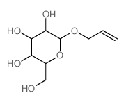 allyl a-d-glucopyranoside Structure
