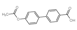4'-乙酰氧基-联苯-4-羧酸结构式