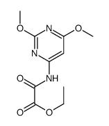 ethyl 2-[(2,6-dimethoxypyrimidin-4-yl)amino]-2-oxoacetate Structure
