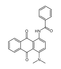 N-(4-(dimethylamino)-9,10-dioxo-9,10-dihydroanthracen-1-yl)benzamide结构式