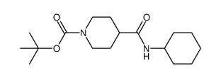 N-Cyclohexyl 1-BOC-piperidine-4-carboxamide structure