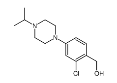 [2-chloro-4-(4-propan-2-ylpiperazin-1-yl)phenyl]methanol结构式