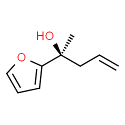 2-Furanmethanol,alpha-methyl-alpha-2-propenyl-,(alphaS)-(9CI) Structure