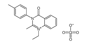 1-ethyl-2-methyl-3-(4-methylphenyl)quinazolin-1-ium-4-one,perchlorate结构式