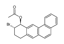 trans-11-acetoxy-10-bromo-8,9,10,11-tetrahydrobenz[a]anthracene结构式