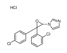 1-[3-(2-chlorophenyl)-3-(4-chlorophenyl)oxiran-2-yl]imidazole,hydrochloride Structure