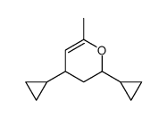 2,4-dicyclopropyl-6-methyl-3,4-dihydro-2H-pyran Structure