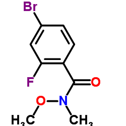 4-Bromo-2-fluoro-N-methoxy-N-methylbenzamide picture