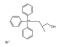 [(2S)-3-hydroxy-2-methylpropyl]-triphenylphosphanium,bromide Structure