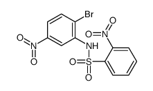 N-(2-bromo-5-nitrophenyl)-2-nitrobenzenesulfonamide Structure