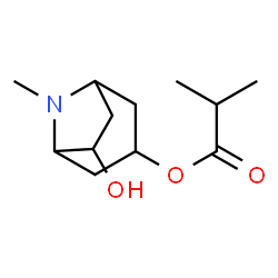 Propanoic acid, 2-methyl-, 6-hydroxy-8-methyl-8-azabicyclo[3.2.1]oct-3-yl ester (9CI) Structure