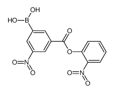3-(2-nitrophenoxycarbonyl)-5-nitrophenylboronic acid Structure