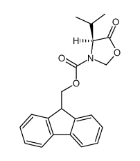 9H-fluoren-9-ylmethyl (S)-4-isopropyl-5-oxo-1,3-oxazolidine-3-carboxylate Structure