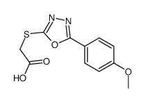[5-(4-甲氧基-苯基)-[1,3,4]恶二唑-2-基硫烷基]-乙酸结构式