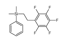 dimethyl-[2-(2,3,4,5,6-pentafluorophenyl)ethyl]-phenylsilane Structure