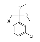 1-(2-bromo-1,1-dimethoxyethyl)-3-chlorobenzene结构式