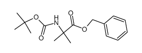 Benzyl 2-((tert-butoxycarbonyl)amino)-2-methylpropanoate Structure