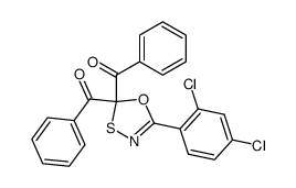 (5-(2,4-dichlorophenyl)-1,3,4-oxathiazole-2,2-diyl)bis(phenylmethanone)结构式