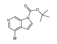 4-溴-1H-吡咯并[2,3-C]吡啶-1-羧酸叔丁酯结构式