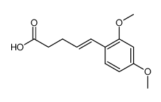 (4E)-5-(2,4-dimethoxyphenyl)pent-4-enoic acid结构式