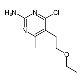 5-(2-ethoxy-ethyl)-4-chloro-6-methyl-pyrimidin-2-ylamine Structure