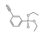 (3-氰基苯基)-磷酸二乙酯结构式