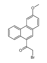 2-bromo-1-(3-methoxy-[9]phenanthryl)-ethanone结构式