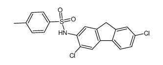 N-(3,7-dichloro-fluoren-2-yl)-toluene-4-sulfonamide Structure